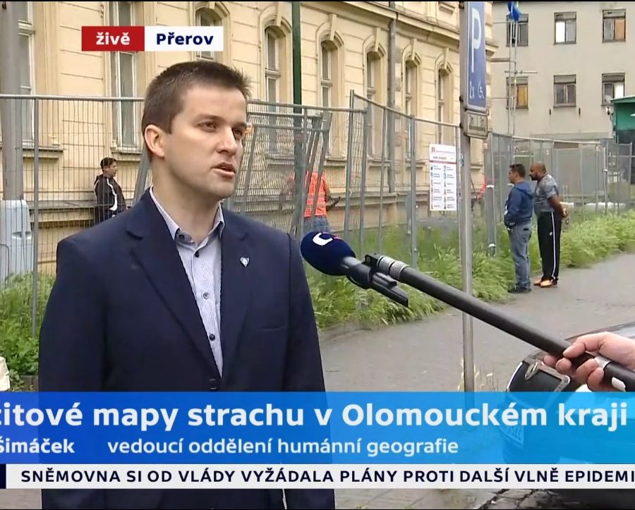 Dr. Petr Šimáček ve vysílání ČT o mapách strachu v Olomouckém kraji