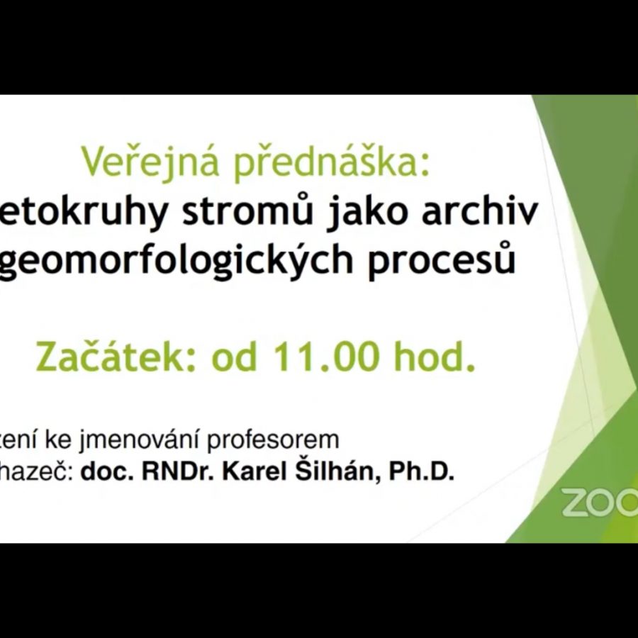 Záznam z veřejné přednášky v rámci jmenovacího řízení doc. Šilhána