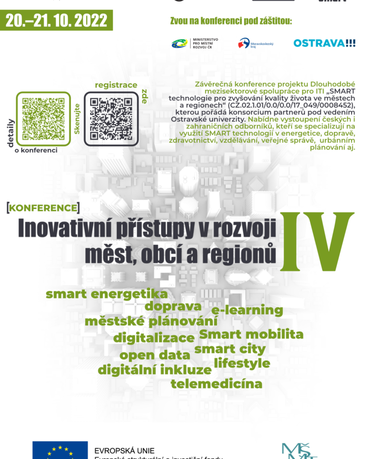 Konference Inovativní přístupy v rozvoji měst, obcí a regionů IV.