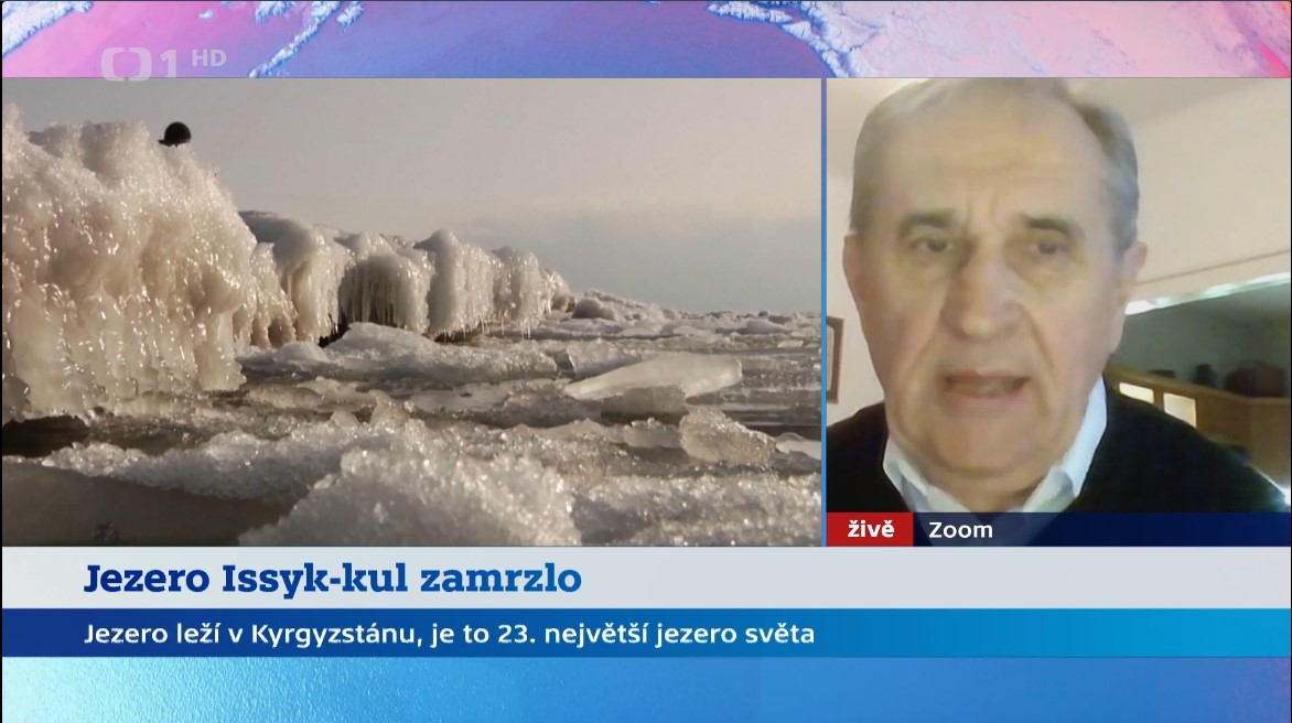 “Jezero Issyk-kul v Kyrgyzstánu zamrzlo” komentář prof. Janského ve Studiu 6
