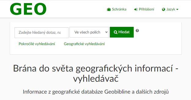 Geo.knihovny.cz – nová brána do světa geografických informací