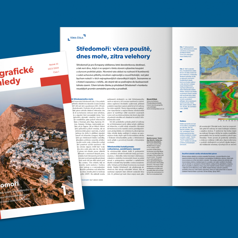 První číslo 33. ročníku Geografických rozhledů s tématem Středomoří je na světě!