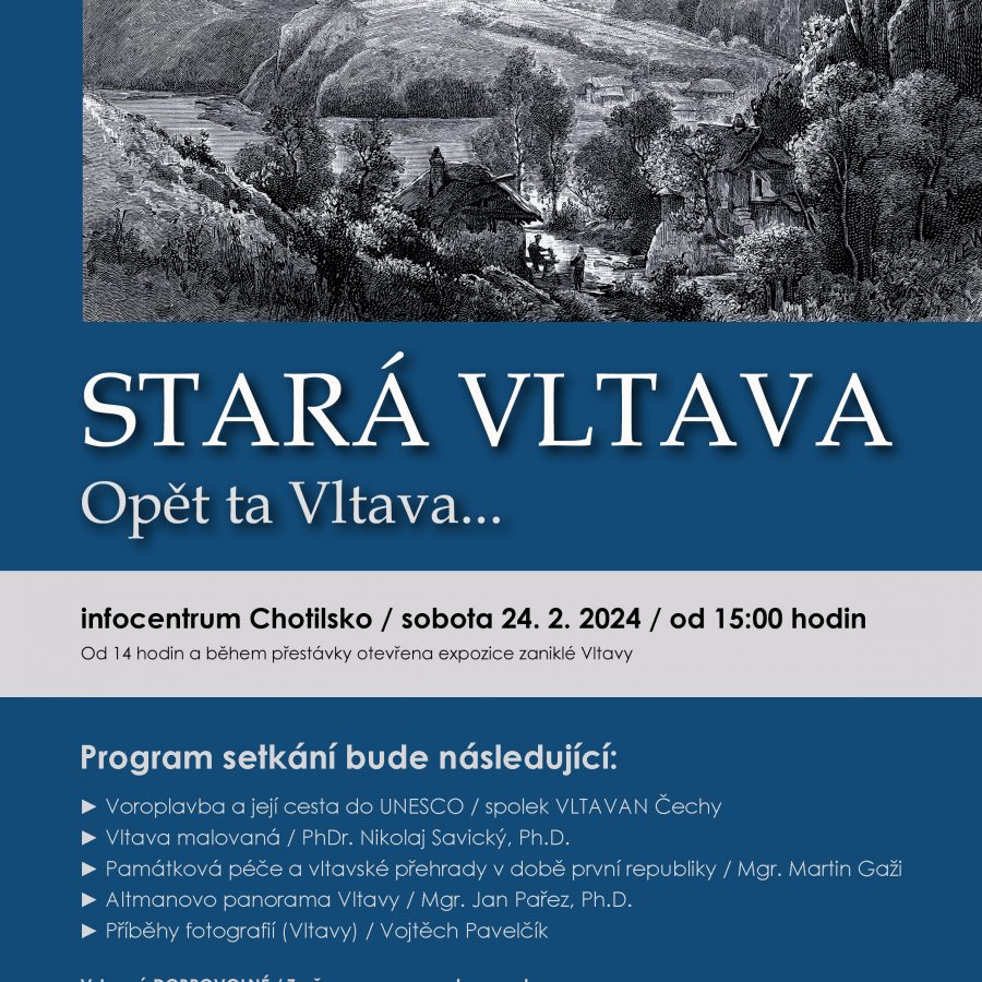 Přednáškové odpoledne “Stará Vltava”