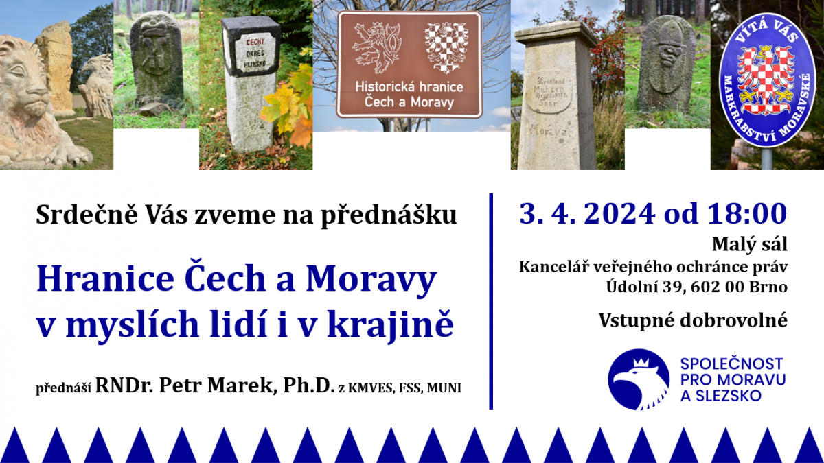 Pozvánka na přednášku “Hranice Čech a Moravy v myslích lidí i v krajině”