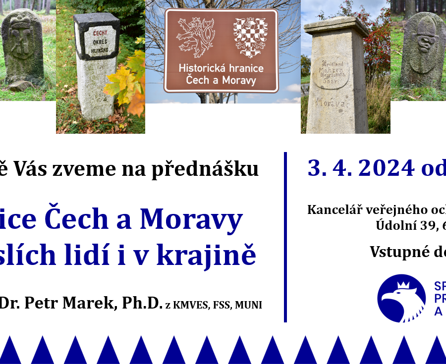 Pozvánka na přednášku “Hranice Čech a Moravy v myslích lidí i v krajině”