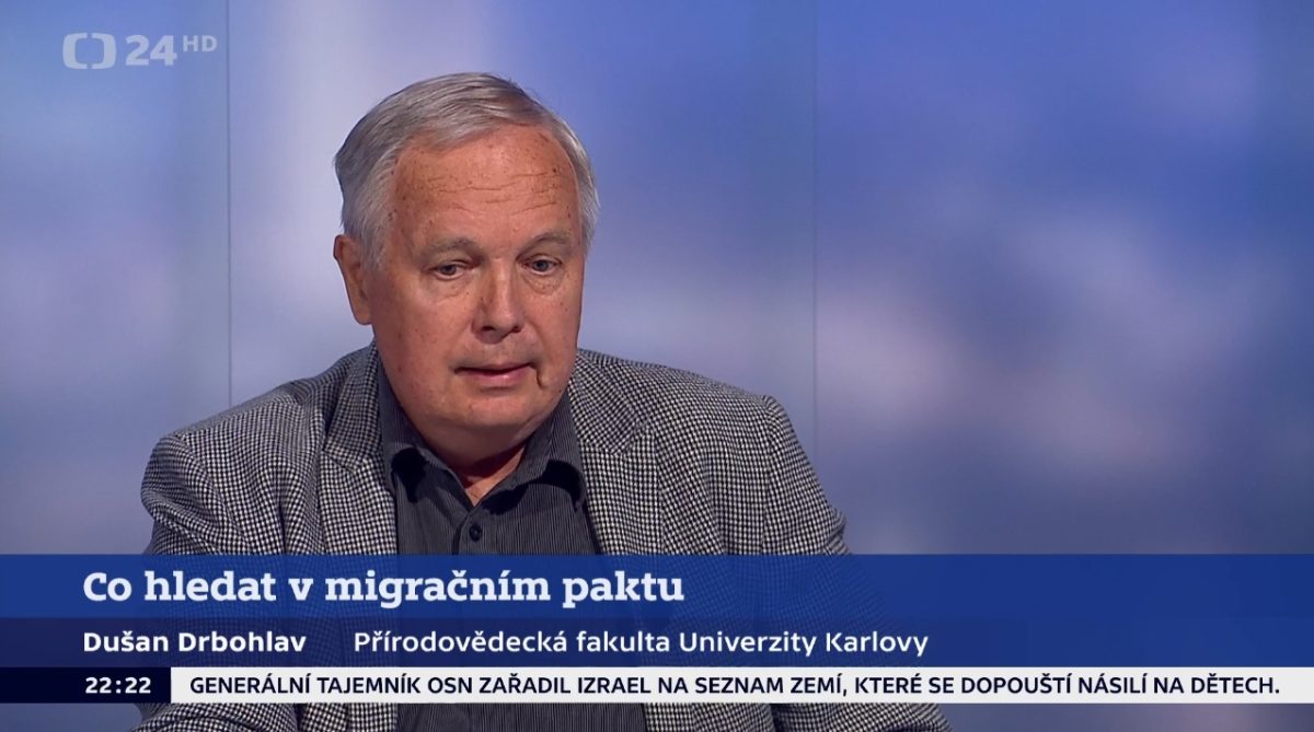 Prof. Drbohlav o Migračním paktu v pořadu Události, komentáře