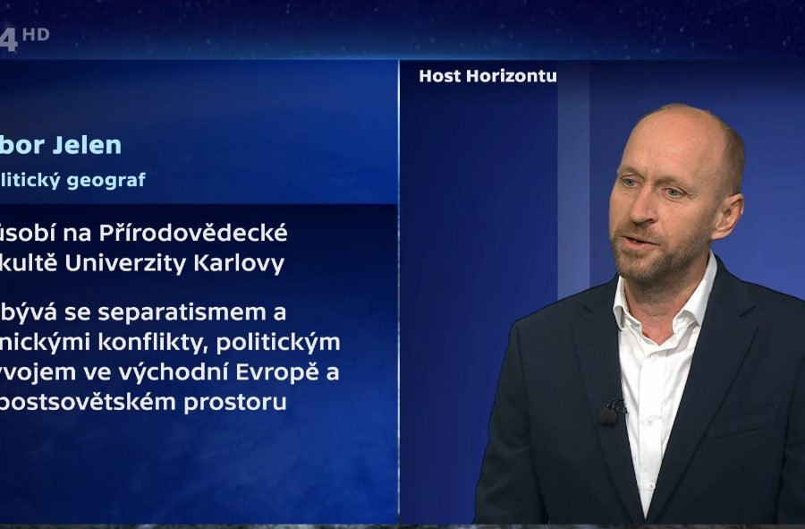 Tři mediální vystoupení politického geografa dr. Jelena