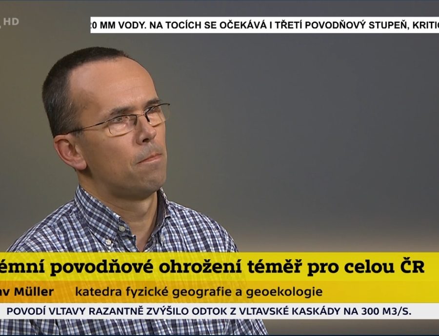 Fyzický geograf RNDr. Miloslav Müller, Ph.D. k aktuálnímu riziku silných srážek