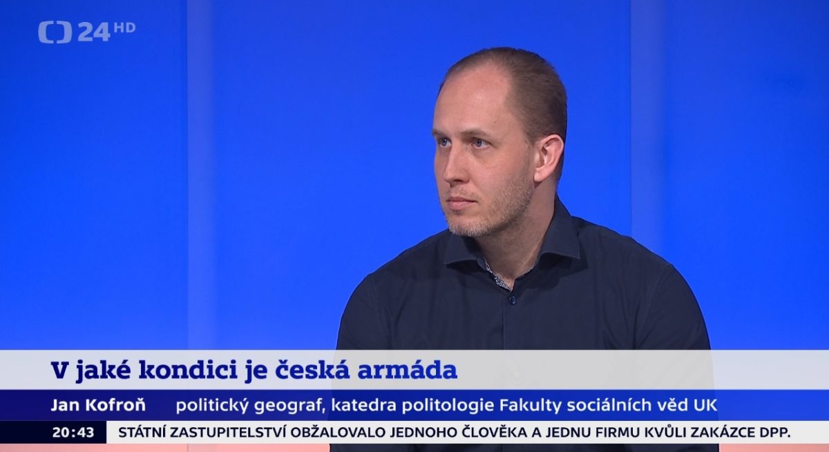 Politický geograf Jan Kofroň na ČT 24