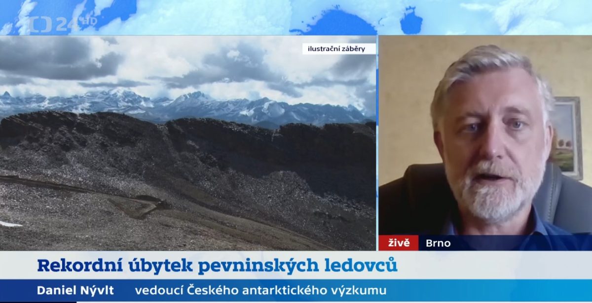 Fyzický geograf Daniel Nývlt hostem v pořadu ČT24
