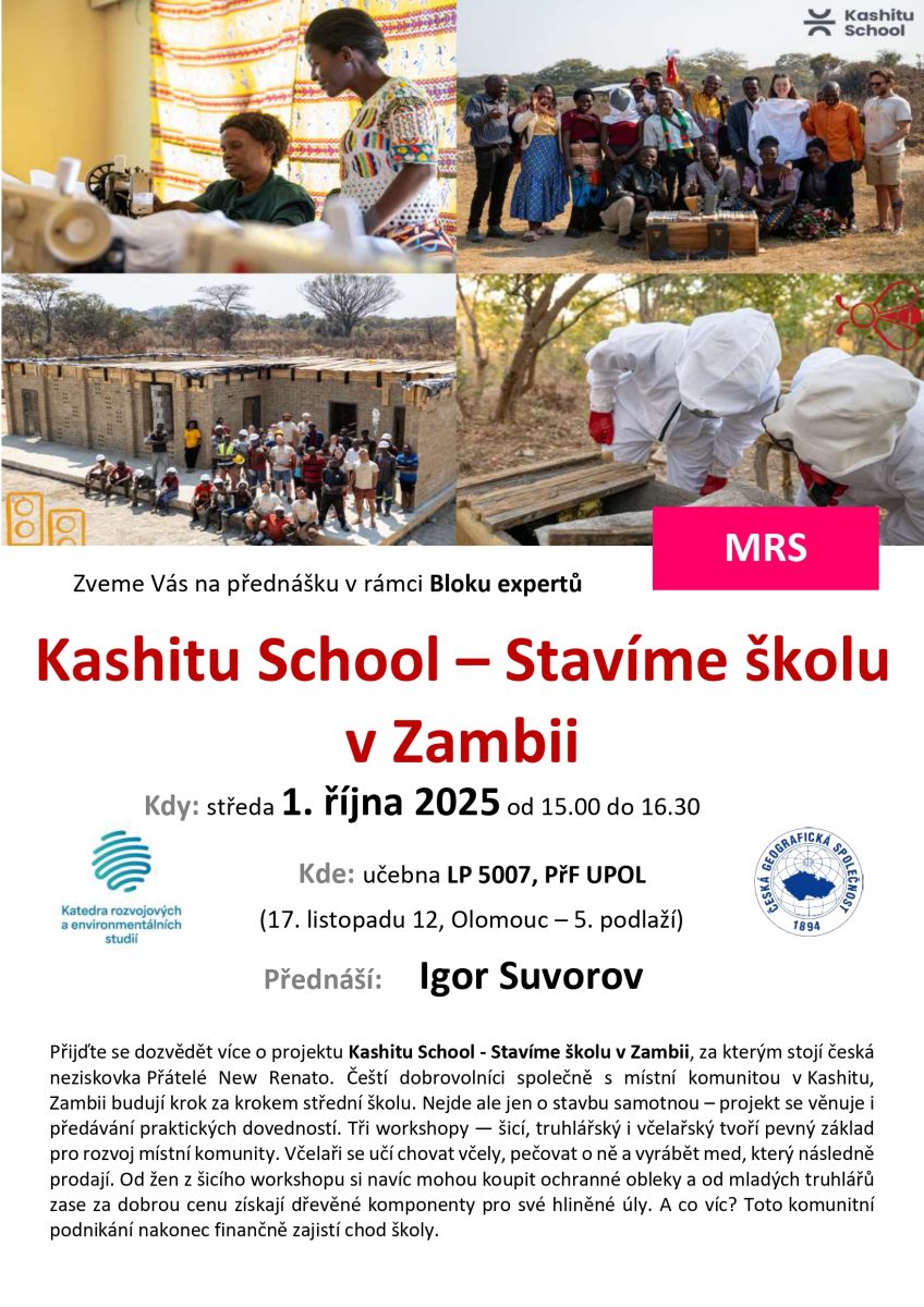 Pozvánka na přednášku “Kashitu School – Stavíme školu v Zambii”