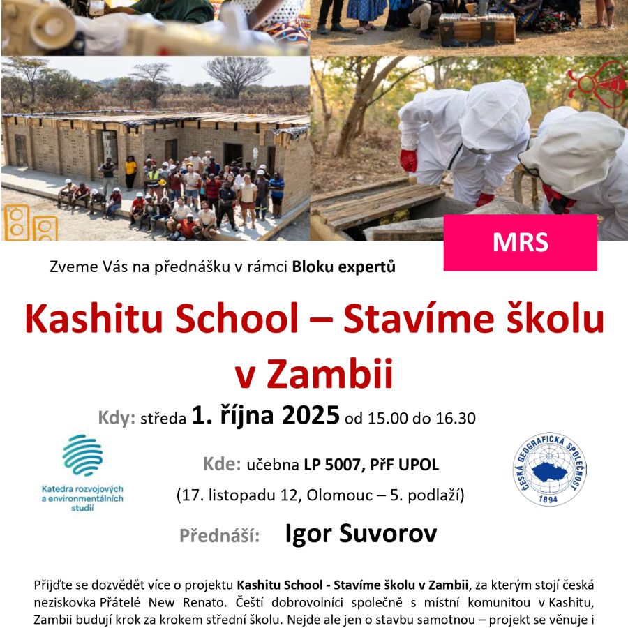 Pozvánka na přednášku “Kashitu School – Stavíme školu v Zambii”