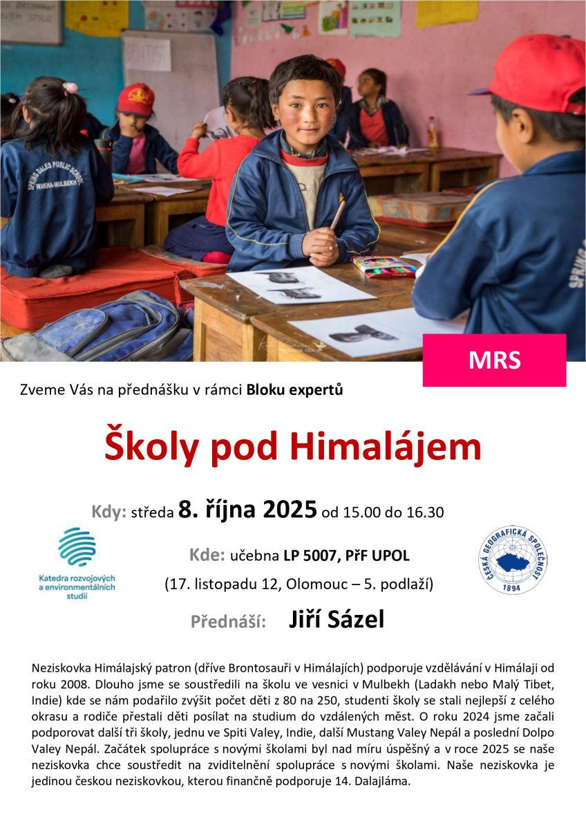 Pozvánka na přednášku Školy pod Himalájem